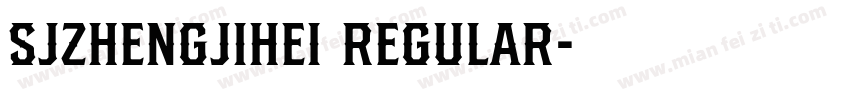 SJzhengjihei Regular字体转换